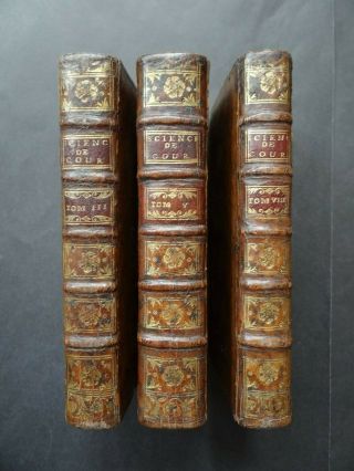 1752 Limiers Atlas La Science Personnes De La Cour Vol 3,  5,  8 Plates Engravings