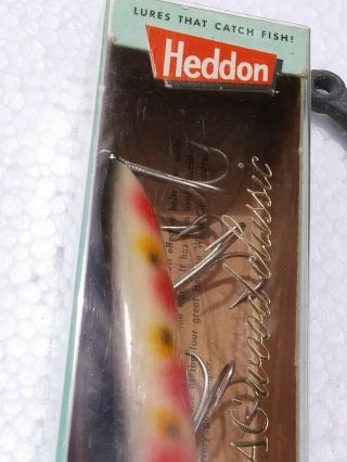 Heddon 8500 S Basser - Strawberry Spot - 4 inchExcellent.  Vintage 4