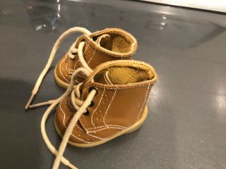 American Girl Bitty Baby Vintage Brown Boots