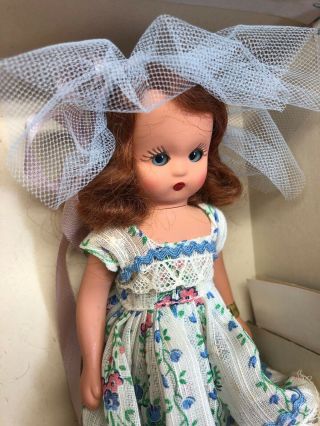 5.  5” Vintage Nancy Ann Story Book Doll “Miss Muffet” 118 W/ Box Plastic 5