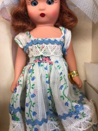 5.  5” Vintage Nancy Ann Story Book Doll “Miss Muffet” 118 W/ Box Plastic 7