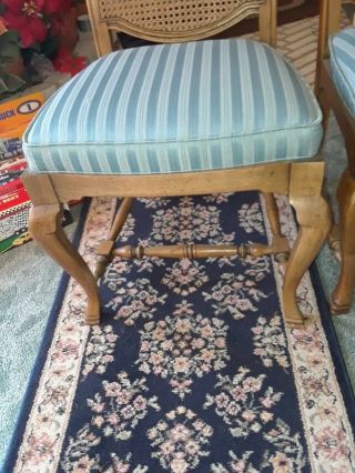 2 VINTAGE 1965 CANE BACK DINING ROOM CHAIRS BY LOUISVILLE FURNITURE CO.  CON 5