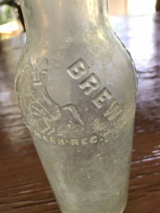 1920s Antique Jackson Brewing Co.  Orleans Jax Glass Beer Bottle Brew Rare 7
