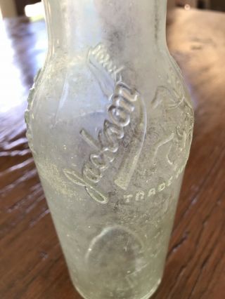 1920s Antique Jackson Brewing Co.  Orleans Jax Glass Beer Bottle Brew Rare 8