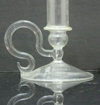 Antique Vintage Candle drips design Shaped Glass Finger Lamp Oil Kerosene 4