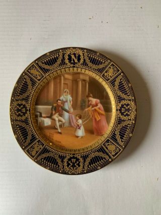 Antique Royal Vienna Porcelain Hand Painted Napoleon Plate Dresden 2