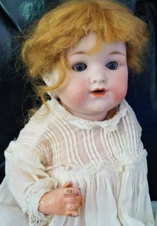 Rare Armand Marseille 990 Character Baby/antique Bisque Doll/composition Body