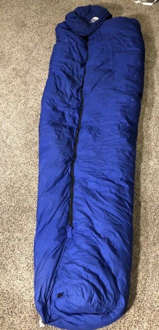 Vintage The North Face Goose Down Sleeping Bag Blue Large 7 