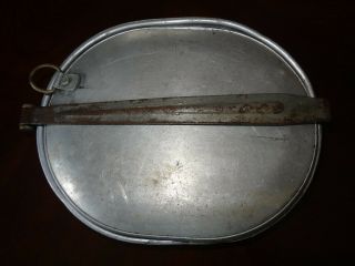 Us Army 1918 Antique World War I Mess Kit Pan Dish Handle Cover