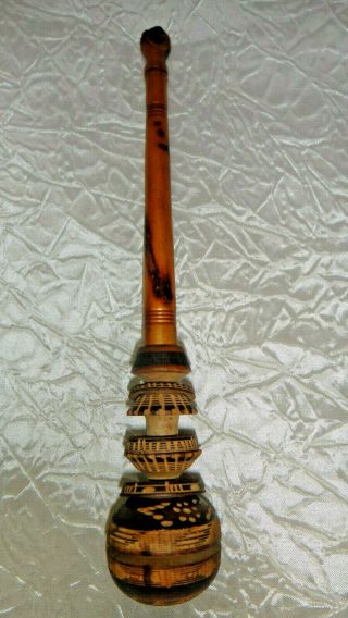 Antique Vintage Wooden Honey Dipper Spinner Ornate