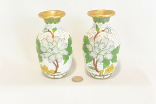 Chinese Cloisonne Bud Vases; Mini Vases 3