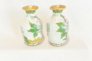 Chinese Cloisonne Bud Vases; Mini Vases 4