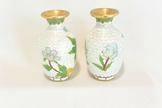 Chinese Cloisonne Bud Vases; Mini Vases 5