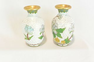 Chinese Cloisonne Bud Vases; Mini Vases 6
