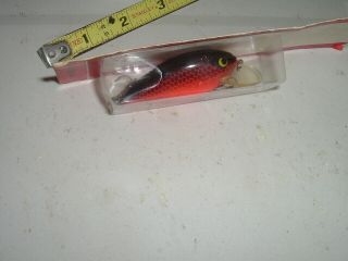 old fishing lures Smithwick Bo Jack RARE Color Flourscnt Red NIB Louisiana Bait 4