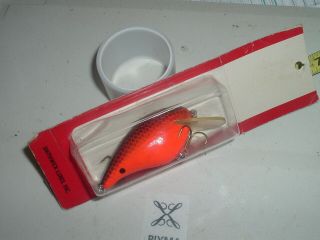 old fishing lures Smithwick Bo Jack RARE Color Flourscnt Red NIB Louisiana Bait 5