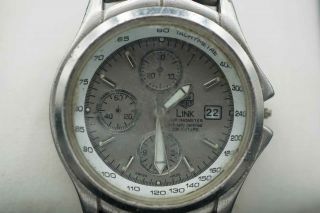 Tag Heuer Link Watch Vintage Steel Stainless Mens Chronograph Automatic Dial