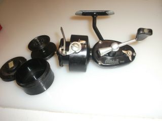 Vintage Garcia Mitchell 300 Spinning Reel With Extra Spool Deep & Shallow Spool