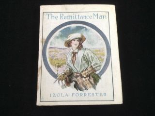 1914 Antique Miniature Book " The Remittance Man " Winthrop Press,  Cigarette Premi