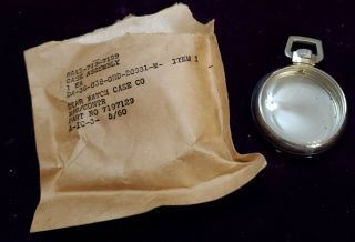 Rare Nos Elgin Bomb Timer Pocket Watch Case
