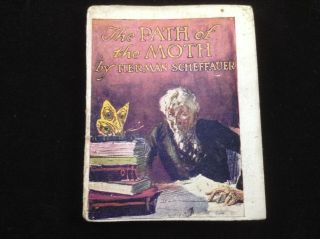 1914 Antique Miniature Book,  " The Path Of The Moth " Winthrop Press,  Cigarette