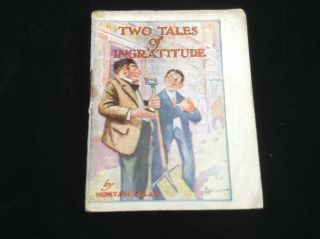1914 Antique Miniature Book " Two Tales Of Ingratitude " Winthrop Press,  Cigarette