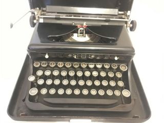 Wow Antique Vintage Rare Black Royal Touch Control Typewriter Estate Find