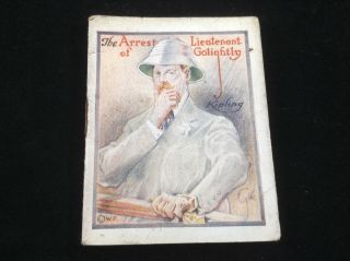 1914 Antique Miniature Book " The Arrest Of Lieutenant Golightly " Winthrop Press,
