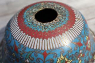CHINESE MING DYNASTY CLOISONNE WATER POT COUPE 16TH 17TH CENTURY TIBETAN MARKET 10