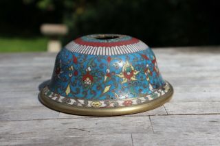 Chinese Ming Dynasty Cloisonne Water Pot Coupe 16th 17th Century Tibetan Market