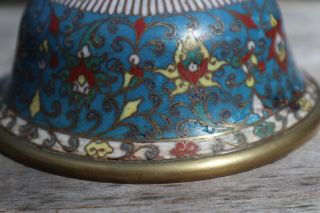 CHINESE MING DYNASTY CLOISONNE WATER POT COUPE 16TH 17TH CENTURY TIBETAN MARKET 2
