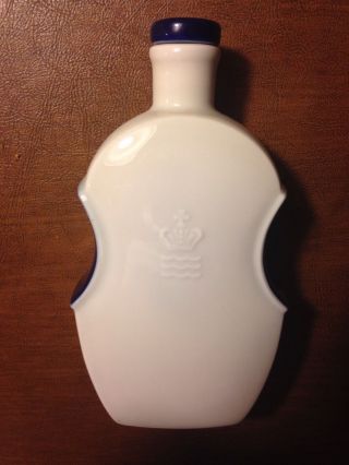 ANTIQUE Royal Copenhagen Heering Ceramic Flask with Cork Stopper 2