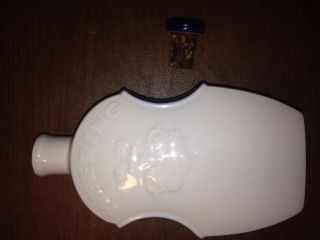 ANTIQUE Royal Copenhagen Heering Ceramic Flask with Cork Stopper 5