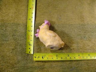 Excavated Vintage Painted Bisque Chick Dollhouse Miniature Age 1900 German 13126
