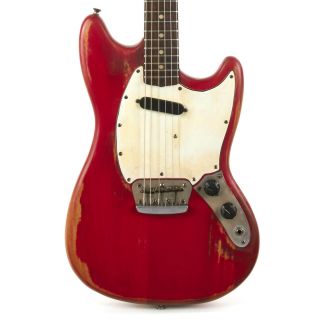 Vintage Fender Musicmaster Ii Red 1965