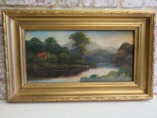 Really Old Painting Oil Landscape Framed