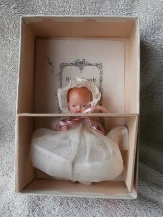 Vintage Nancy Ann Bisque Storybook BABY Doll 201 HUSH - A - BYE Tag Box 2
