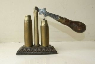 Antique James Dixon Capper / Decapper 12 Bore / Gauge Cartridge Roll Turnover