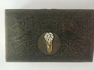 Vintage Siam Silver Cigarette Box With The Late King Of Thailand 