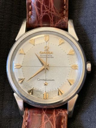 Vintage Omega Constellation Pie Pan Dial Cal.  551 Arrow Head Hour Markers Watch