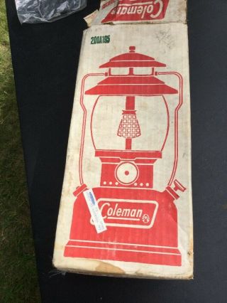 Vintage May 1972 Red Coleman Lantern 200A 200A195 & Papers 2
