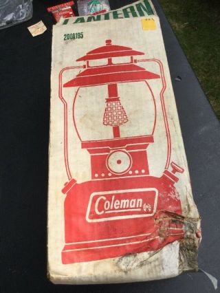 Vintage May 1972 Red Coleman Lantern 200A 200A195 & Papers 4