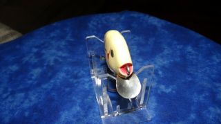 VINTAGE HEDDON DOWAGIAC 9630 PUNKINSEED WHITE SHORE LURE OLD FISHING LURES BASS 4