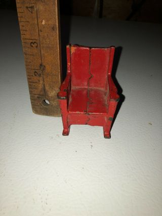 Vintage Metal Cast Iron Toy Rocking Chair Hubley Arcade Kilgore Doll Furniture ?