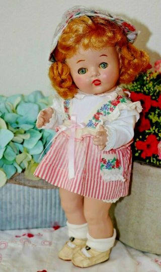 Vintage All Composition Doll 13 " Toddler Girl Fully Jointed Repaired