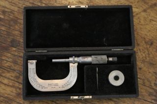 Vintage Brown & Sharpe Micrometer No.  48 Machinist Tool Case Antique 3