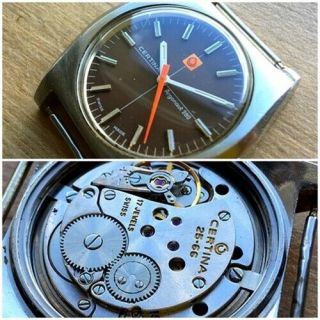 ✩ Vintage Certina 25 - 66 Argonaut 280 1970s Swiss Made Wrist Watch 17 Jewels