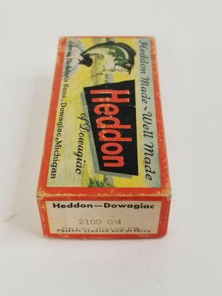 Heddon Crazy Crawler Mouse Vintage Lure and Insert 2100 GM 8