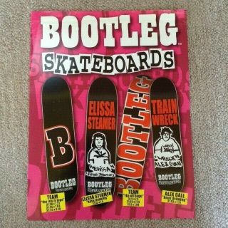 Vintage Bootleg Skateboards Official Flyer Rare Nhs / Santa Cruz Thrasher