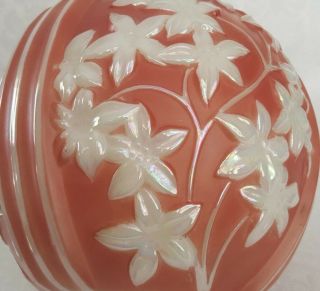 Antique Phoenix Consolidated Star Flowers Art Glass Vase 1930 ' s Rare 5